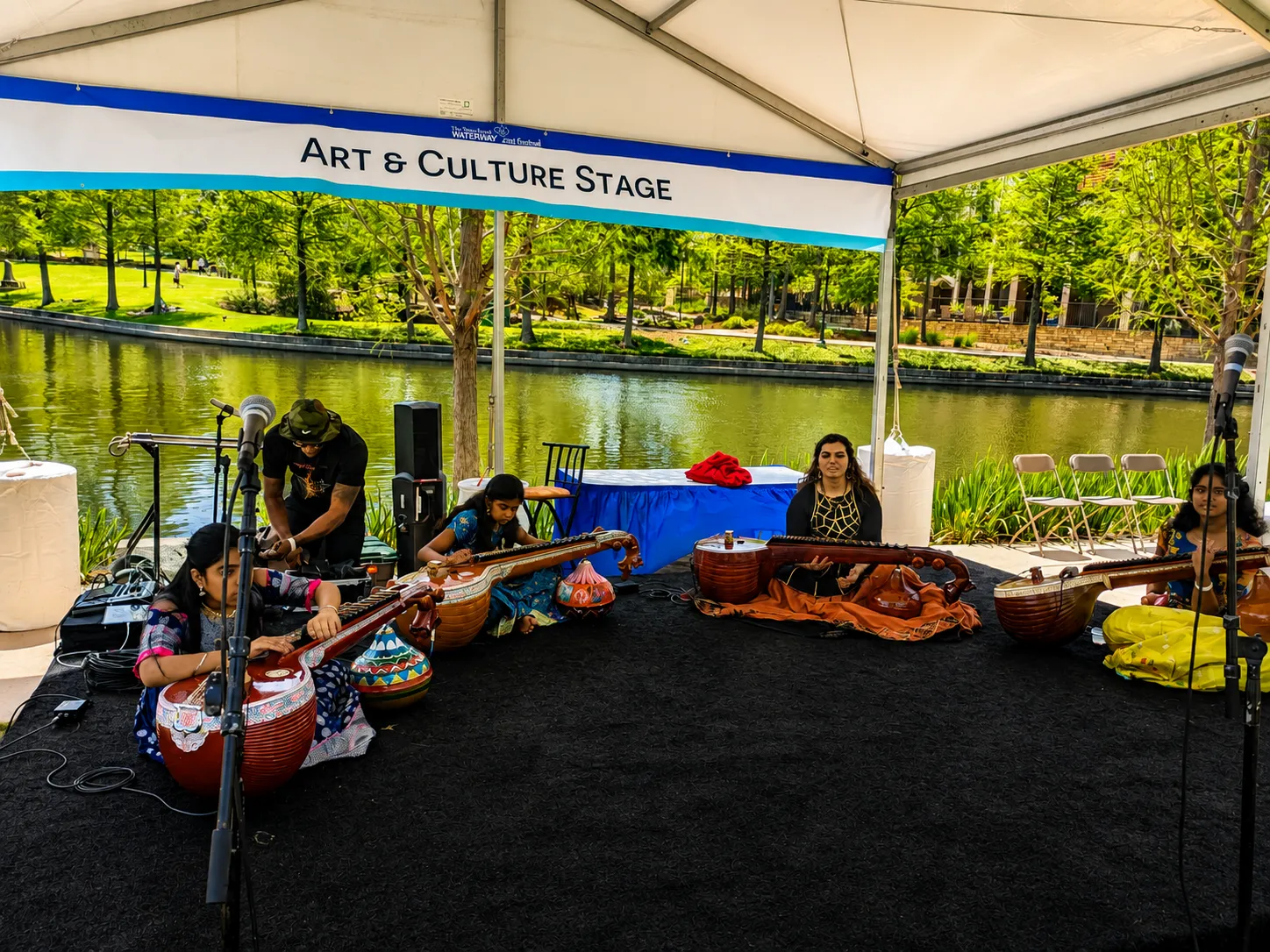 Veena ensemble the woodlands waterway festival